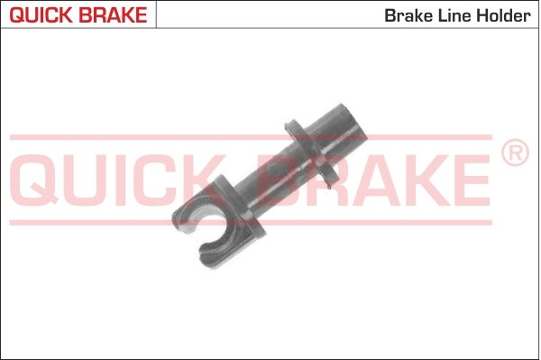 1x Halter Rohrhalter, 4,75mm + 5mm Bremsleitung