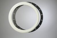 Weisswandring vollweiß Einzelring 13 Zoll