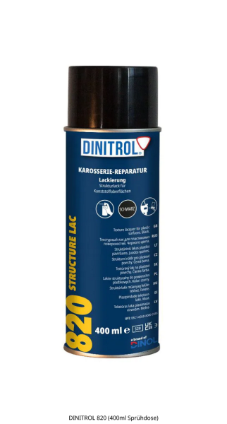 Dinitrol 820 Kunststoff-Reparaturspray ▪ schwarz ▪ 400ml Spraydose