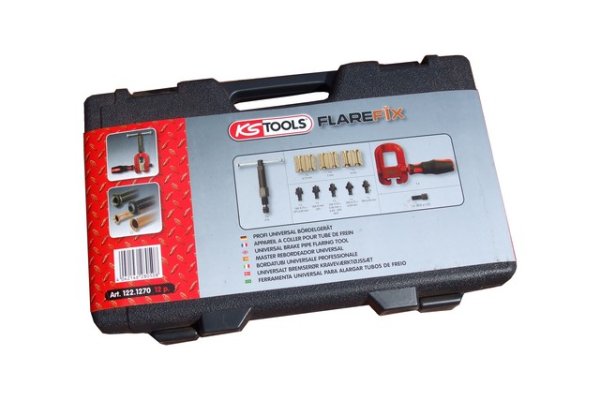 KS Tools Universal B&ouml;rdelger&auml;t f&uuml;r Bremsleitungen 12 teilig 