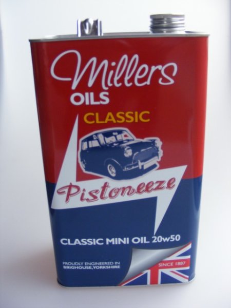 Millers Classic"Mini Öl" SAE 20W/50 5 Liter Blechkanister,