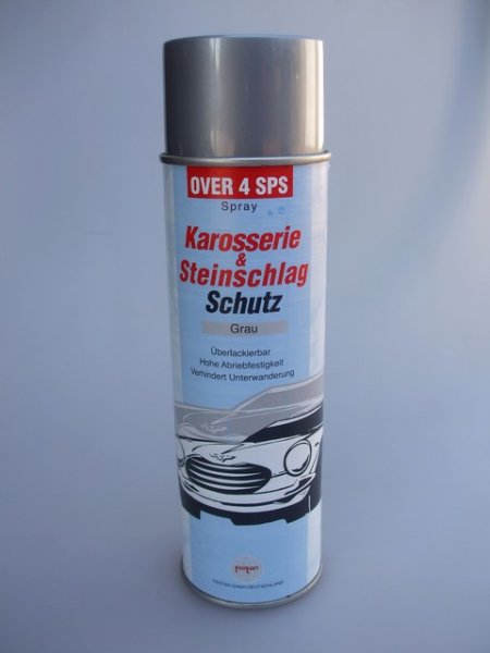 Fertan OVER 4 Steinschlagschutz &uuml;berlackierbar 500 ml Spraydose,grau