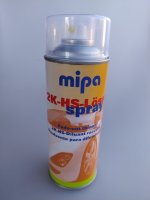 Mipa 2K-HS-L&ouml;ser-Spray, Beispritzverd&uuml;nnung
