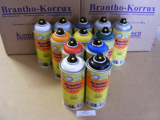 Brantho Korrux 3in1 Rostschutzfarbe Spraydose Sprühdose 3x400 ml RAL  Farbauswahl