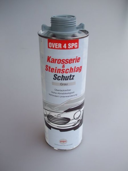 Fertan OVER 4 Steinschlagschutz &uuml;berlackierbar 1 Liter,grau